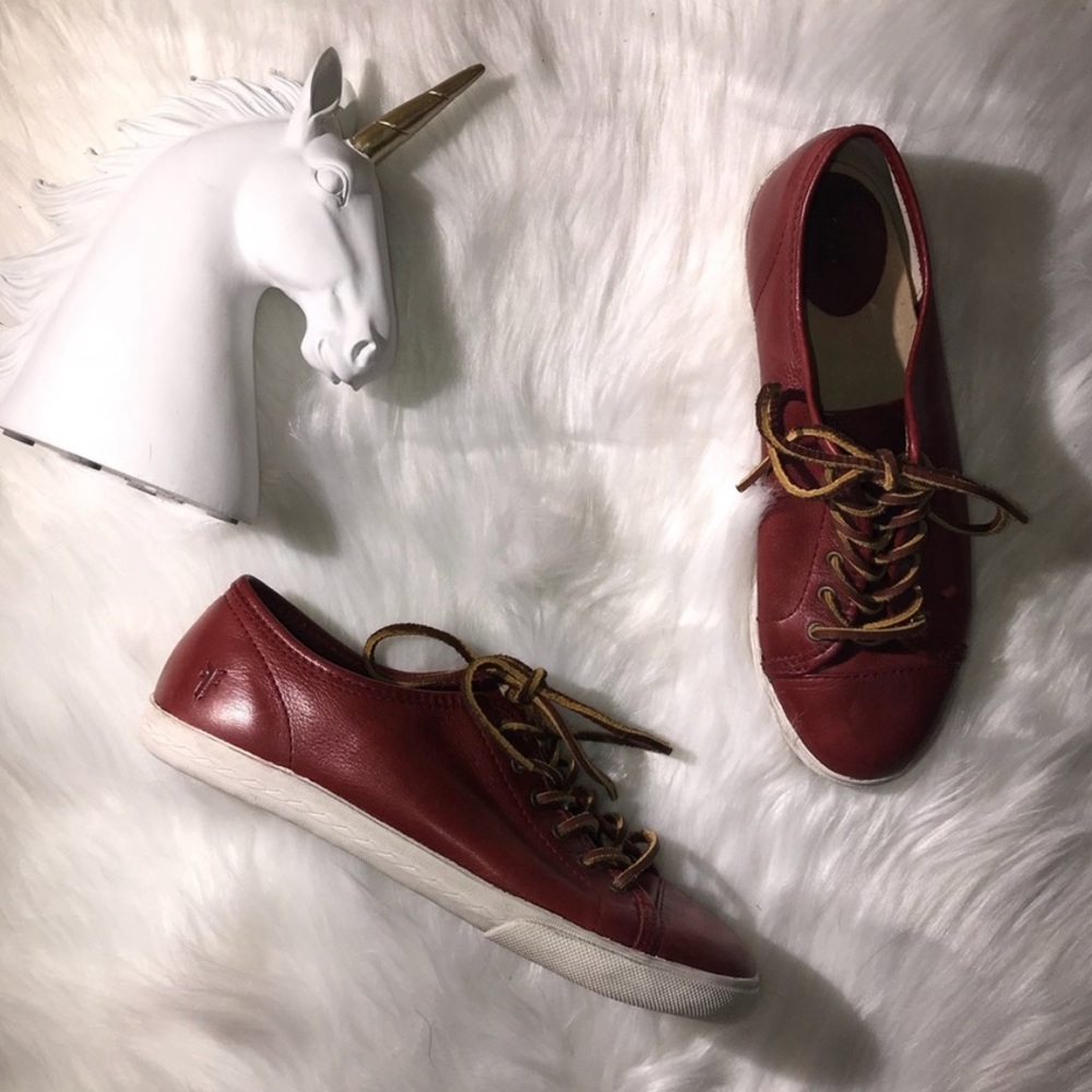 Frye Chambers low red sneaker